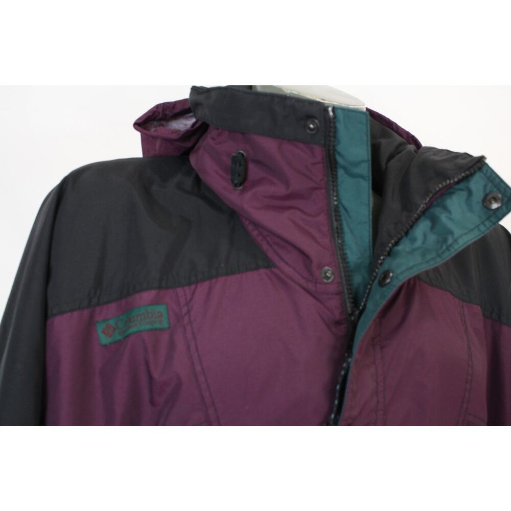 Vintage Columbia Anorak Jacket Mens XXL Hooded Colorblock 90s XL - Picture 3 of 8